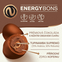 Nupreme Energy Bons tmavá čokoláda 70g