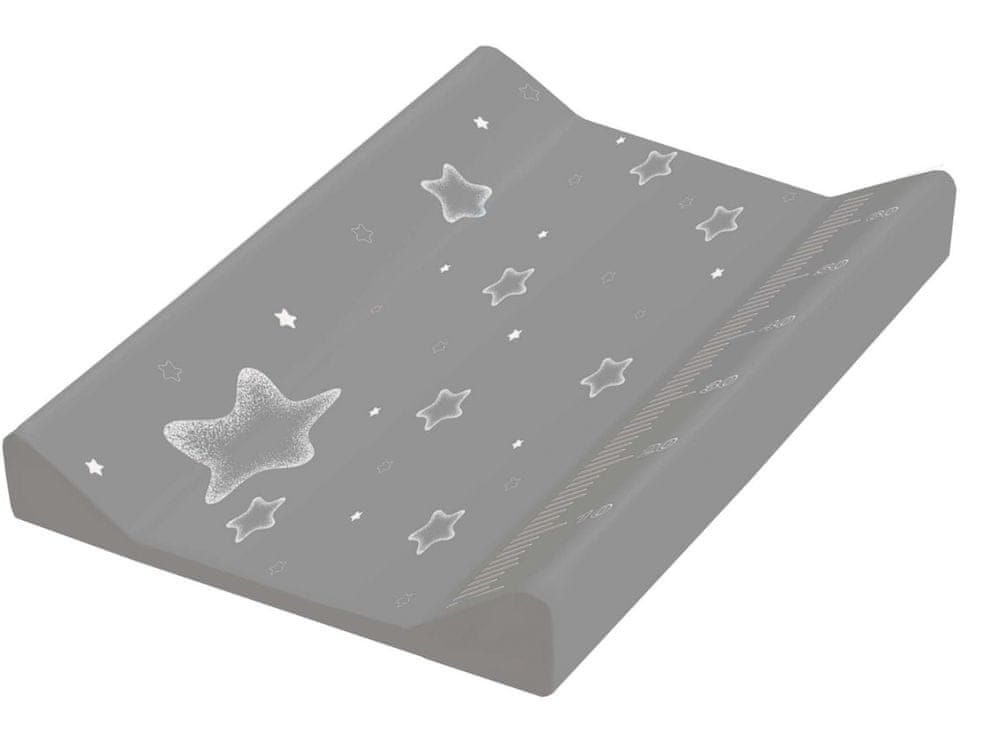 keeeper Přebalovací podložka s pevnou deskou "Stars" šedá