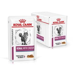 Veterinary Diet Cat Renal Chicken Pouch 12x85 g