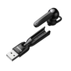 BASEUS A05 Bluetooth Handsfree sluchátko + USB dokovací stanice, černé