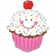 Grabo Fóliový balónek supershape Muffin usměvavý 79cm