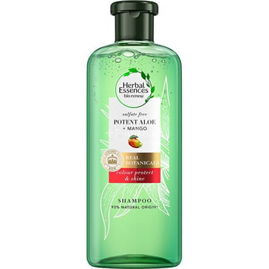 Herbal Essences Šampon pro suché a barvené vlasy Potent Aloe + Mango (Color Protect & Shine Shampoo)