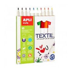 Apli  Fixy na textil "Kids Textil", 10 barev, 2,9 mm 18220