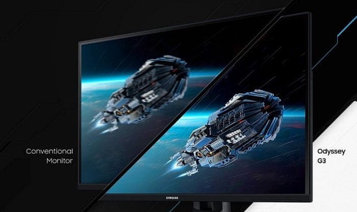  monitor Samsung Odyssey G35T (LF24G35TFWUXEN) HDR10 250 nit fényerősség nagy dinamikus tartományban