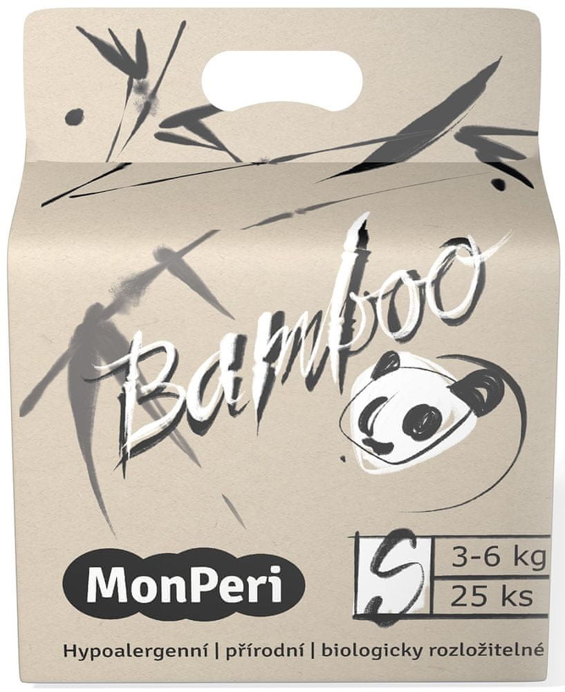 Levně MonPeri Bamboo S, 3-6 kg (25 ks)