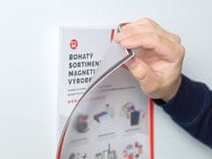SOLLAU Magnetická kapsa A4 s červeným rámečkem /10 ks