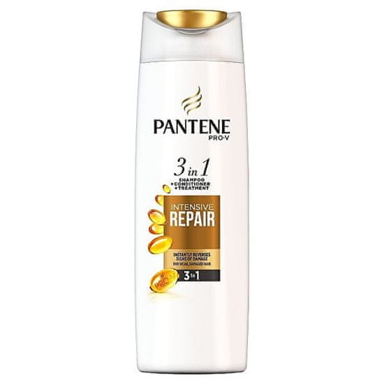 Pantene Šampon pro poškozené vlasy 3 v 1 (Intensive Repair Shampoo + Conditioner + Treatment)