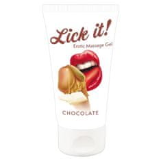 Lick-it Lick it! Lubrikační a masážní gel Čokoláda 50 ml