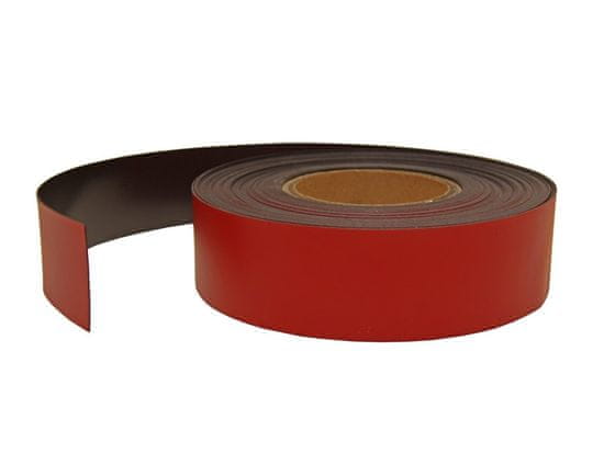 SOLLAU Magnetický pásek červený šíře 20 mm, délka 15 m
