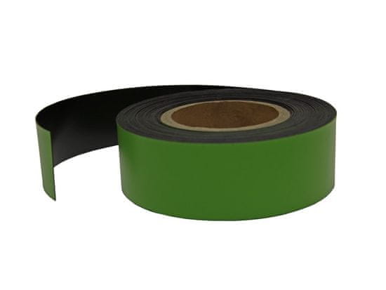 SOLLAU Magnetický pásek zelený šíře 20 mm, délka 15 m