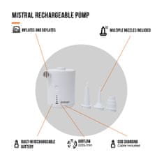 Vango Mistral Rechargeable Pump White