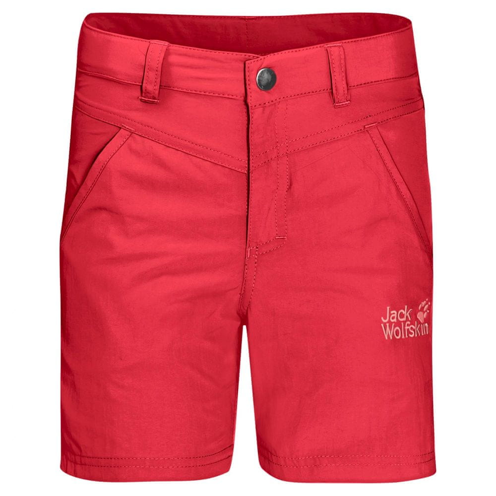 Jack Wolfskin dívčí kraťasy Sun Shorts Kids 1605613_1 92 červená