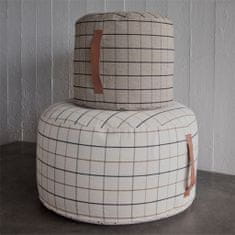 Decor By Glassor Bavlněný sedací polštář s ouškem