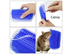 Leventi Masážní kartáč pro kočky k upevnění na roh 8 x 13 cm color