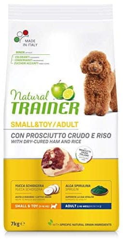 Levně TRAINER Natural Small&Toy Ad. Prosciutto a rýže 7kg