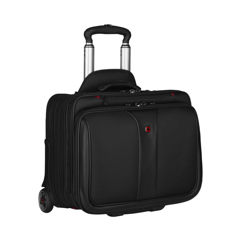 Levně Wenger PATRIOT cestovní kufr s prostorem pro notebook 15.6", černá