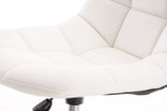 Sortland Kancelářská židle Emil - umělá kůže | bílá