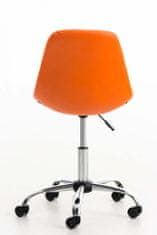 BHM Germany Kancelářská židle Emil, syntetická kůže, oranžová