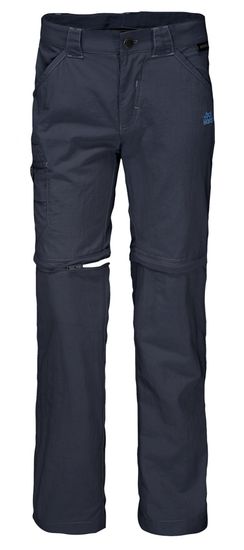 Jack Wolfskin chlapecké kalhoty s nohavicemi na zip Safari Zip Off Pants Kids 1605871