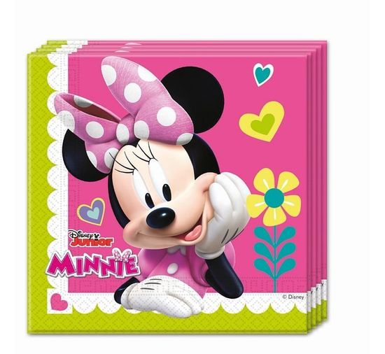 Párty papírové ubrousky myška Minnie - Happy Helpers - 33x33 cm - 20 ks