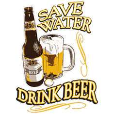BrinX.cz Save Water, Drink Beer - Výprodej nová pánská trička, M