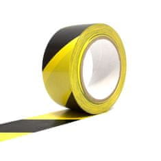 PROTISKLUZU Žlutočerná vyznačovací podlahová páska 100 mm x 33 m