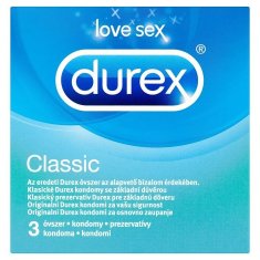 Durex Durex Classic easy-on kondomy s lubrikantem 3 ks
