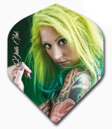 Designa Letky Darts Ink - Green Haired Girl F2484