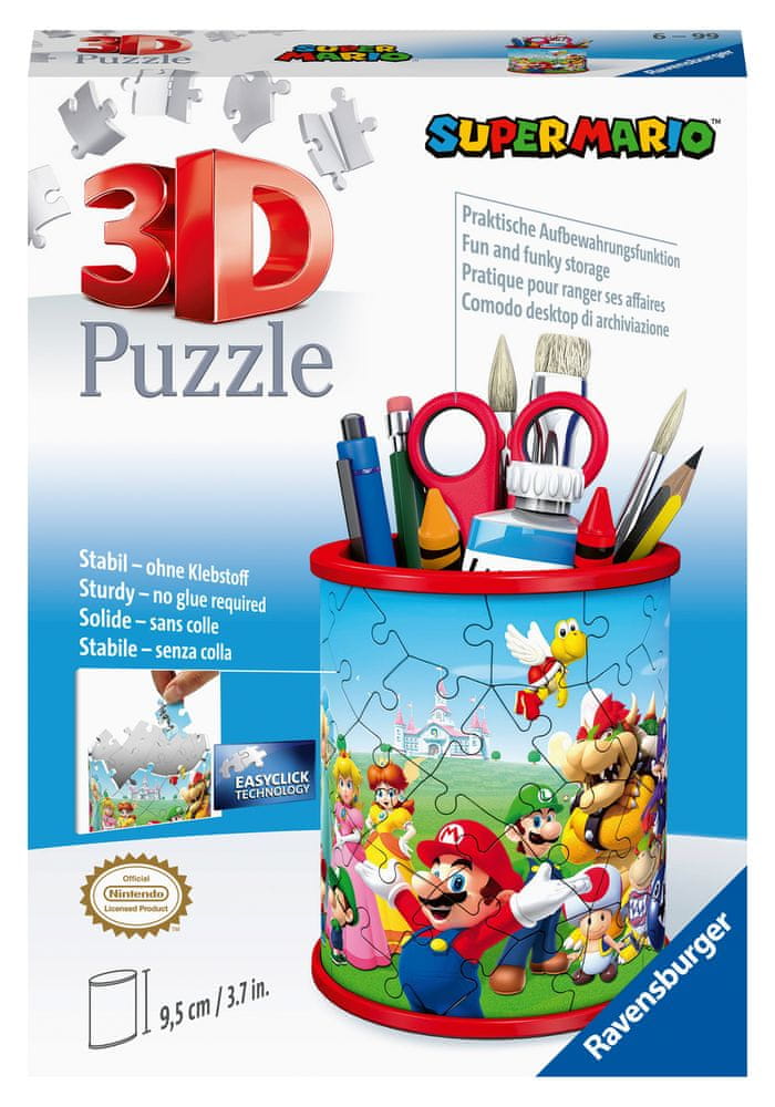 Levně Ravensburger 3D Puzzle Stojan na tužky Super Mario 54 dílků