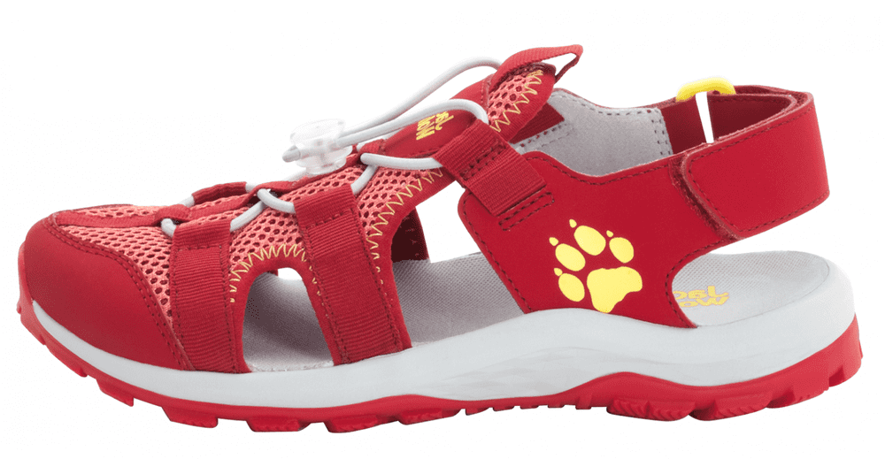 Jack Wolfskin dívčí outdoorové sandály Outdoor Action Sandal Kids 4038791 31 červená