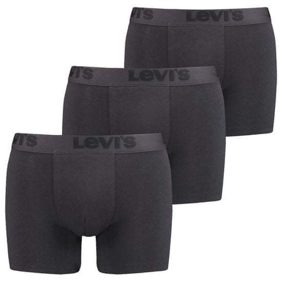 Levis 3PACK pánské boxerky černé (905045001 001)