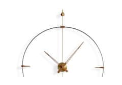 Nomon Designové nástěnné hodiny Nomon Bilbao Brass Small 92cm