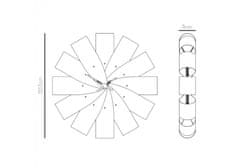 Nomon Designové nástěnné hodiny Nomon Ciclo CIRG oak 55cm