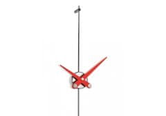 Nomon Designové nástěnné hodiny Nomon Punto y coma I red 113cm