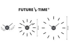 Future Time Designové nalepovací hodiny Future Time FT9400BK Modular black 40cm