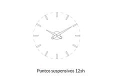 Nomon Designové nástěnné hodiny Nomon Puntos Suspensivos 12i 50cm
