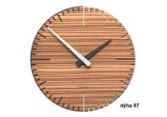 CalleaDesign Designové hodiny 10-025 natur CalleaDesign Exacto 36cm (více variant dýhy) Dýha zebrano - 87