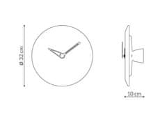 Nomon Designové nástěnné hodiny Nomon Bari M Emperador 32cm