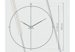 Nomon Designové nástěnné hodiny Nomon Delmori G 130cm