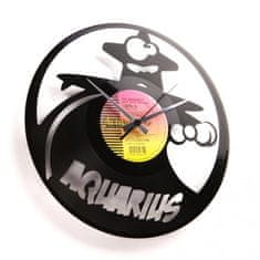 Disc’O’Clock Designové nástěnné hodiny Discoclock Z11 Vodnář 30cm