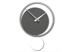CalleaDesign Designové kyvadlové hodiny 11-010 CalleaDesign Eclipse 51cm (více barevných variant) Barva zelené jablko-76 Dýha šedý kořen - 84