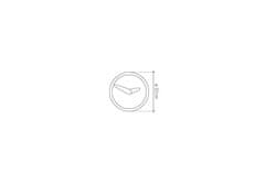 Nomon Designové nástěnné hodiny Nomon Atomo Graphite 10cm