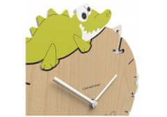 CalleaDesign Dětské hodiny CalleaDesign krokodýl 36cm (možnost vlastního jména)