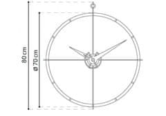 Nomon Designové nástěnné hodiny Nomon Doble ONG 80cm