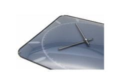 NEXTIME Designové nástěnné hodiny 3172 Nextime Michael Dome Blue 35cm