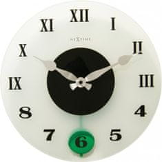 NEXTIME Designové nástěnné kyvadlové hodiny 8635 Nextime Milano Color 35cm