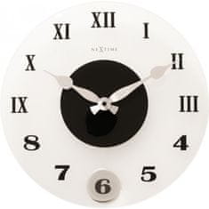 NEXTIME Designové nástěnné kyvadlové hodiny 8635 Nextime Milano Color 35cm