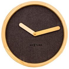 NEXTIME Designové nástěnné hodiny 3155br Nextime Jeans Calm 30cm