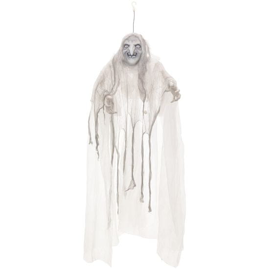 Europalms Halloween čarodějnice bílá, 170cm