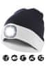 Velamp čepice CAP17 s LED světlem bílo-černá